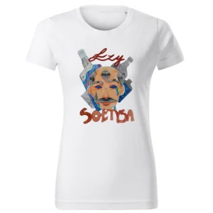 Koszulka Łzy Sołtysa damska biała logo