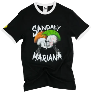 Koszulka Sandały Mariana unisex 2 głowy czarny