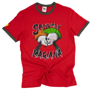 Koszulka Sandały Mariana unisex 2 głowy czerwony