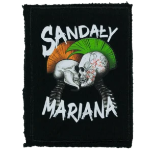 Naszywka Sandały Mariana 2 głowy czarny