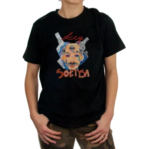 Koszulka Łzy Sołtysa damska czarna logo