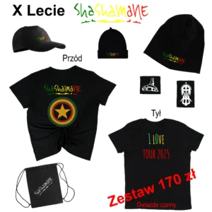 Zestaw Pamiątkowy Shashamane  I L0VE TOUR Gwiazda