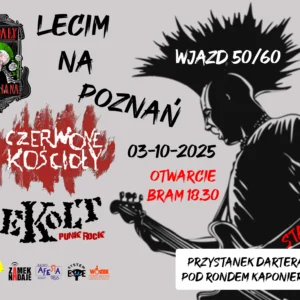 BILET WSTĘPU NA KONCERT: Dekolt, Czerwone Kościoły, Sandały Mariana 3 października 2025 POZNAŃ