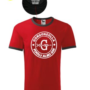 Koszulka Gorgonzolla lamówka czerwony